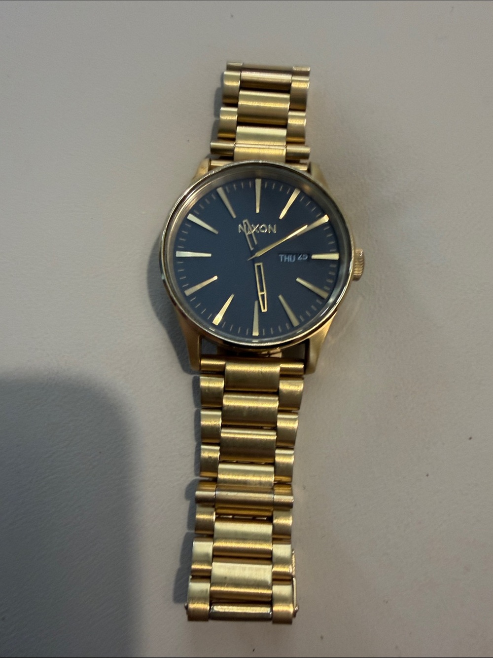 Nixon Gold Men's Watch with Black Dial